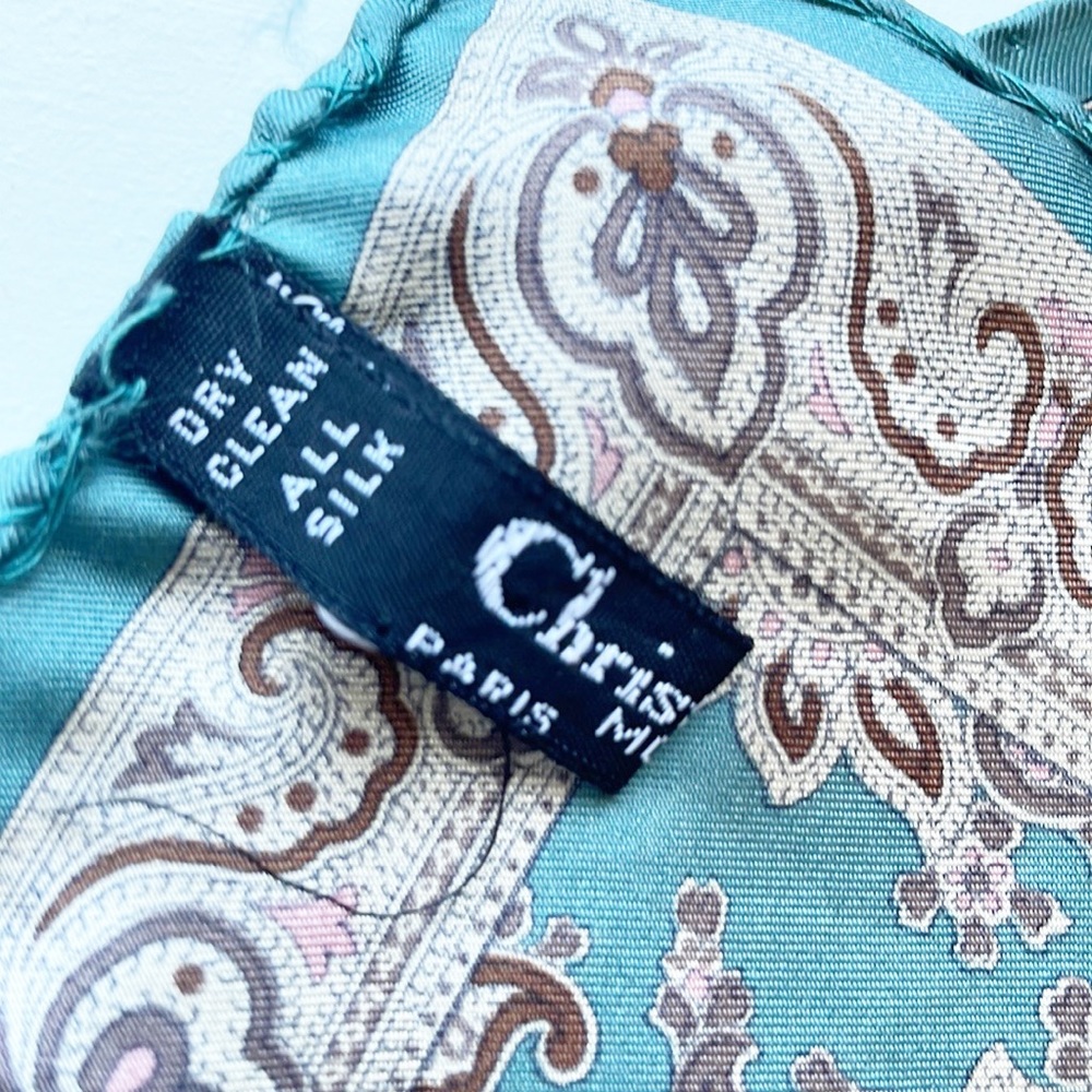 Christian Dior Silk Handkerchief Made In Italy - Picture 9 of 14